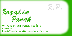 rozalia panak business card