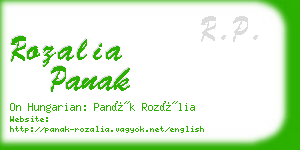 rozalia panak business card